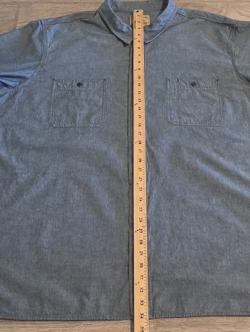 Polo Ralph Lauren Authentic Denim Button-Up Shirt Light Wash - Size 4TGL 4XL Tal
